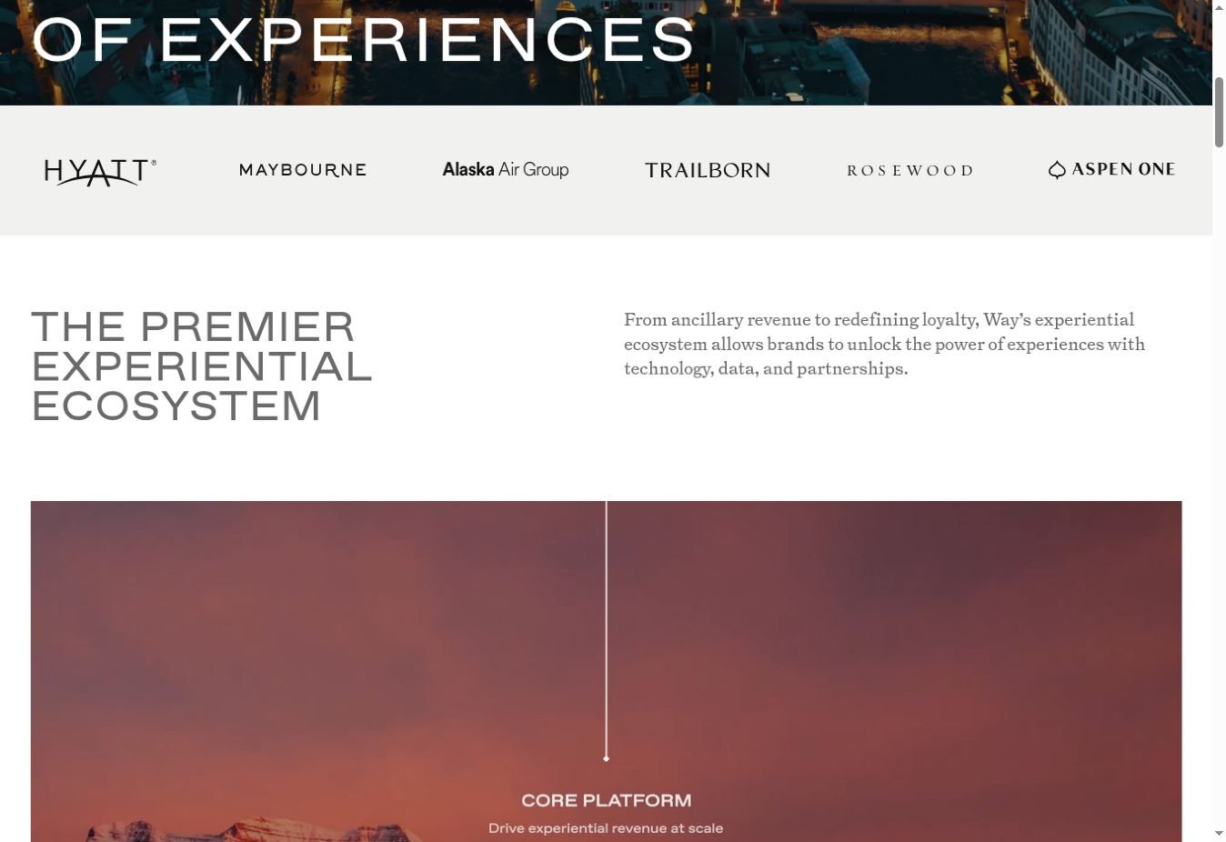 Way website layout detail