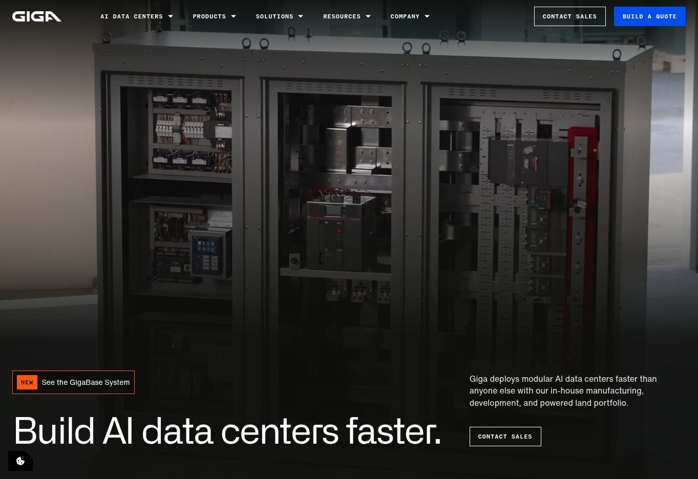 Giga Energy website design