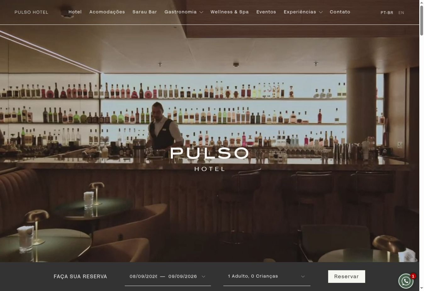 Pulso Hotel website design