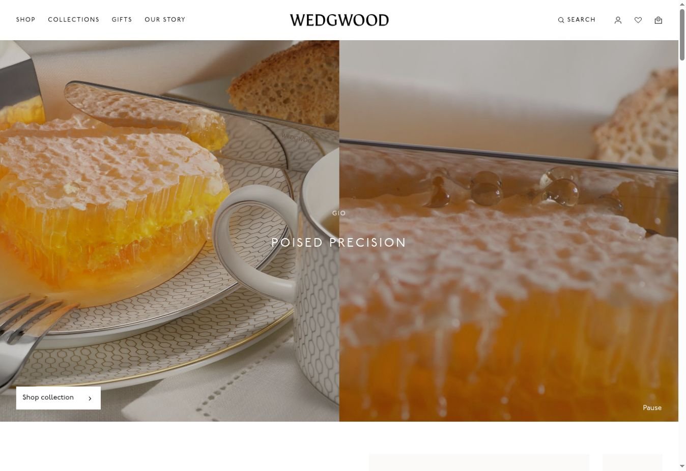 Wedgwood website design
